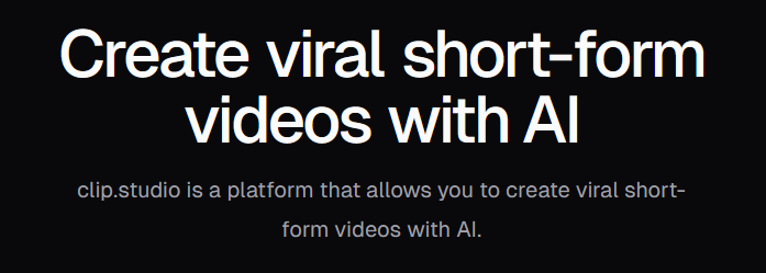 Clip Studio - AI Tool in Generative Art category
